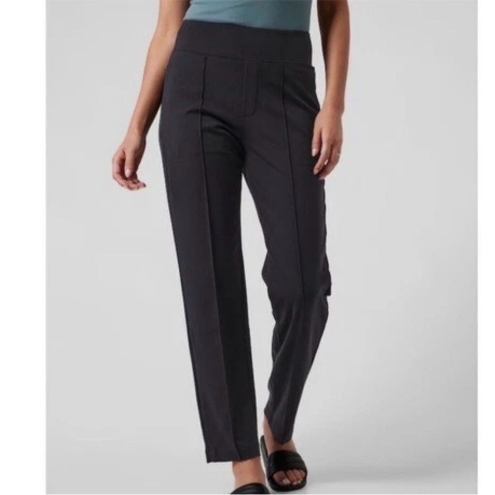 Athleta Work It City Grey Wool Blend Jogger Pants 12